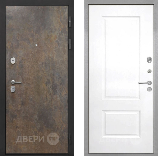 Входная металлическая Дверь Интекрон (INTECRON) Гектор Гранж Альба Роял Вуд белый в Кашире