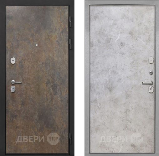 Входная металлическая Дверь Интекрон (INTECRON) Гектор Гранж Гладкая Мрамор светлый в Кашире