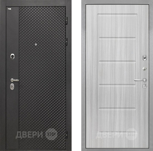 Входная металлическая Дверь Интекрон (INTECRON) Олимпия Black 4К ФЛ-39 Сандал белый в Кашире