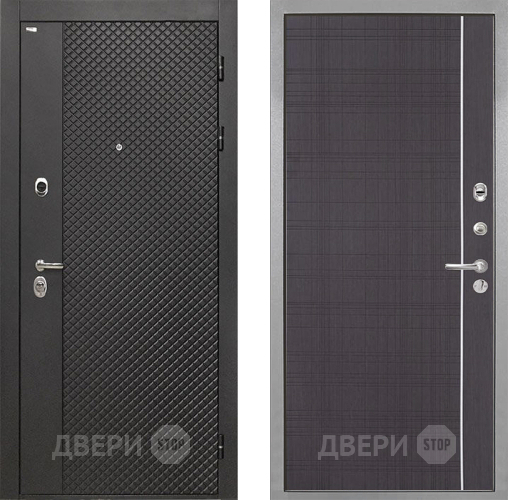 Входная металлическая Дверь Интекрон (INTECRON) Олимпия Black 4К В-07 с молдингом Венге в Кашире
