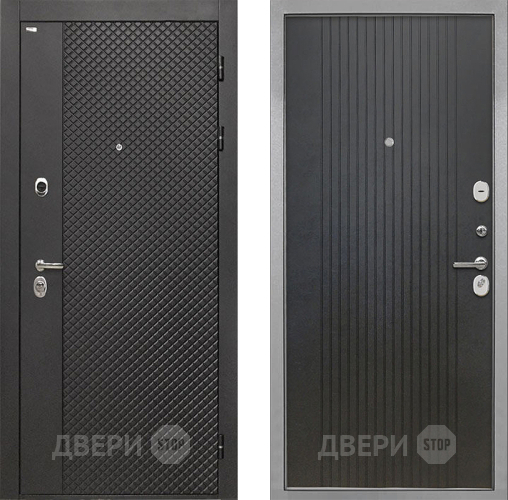 Входная металлическая Дверь Интекрон (INTECRON) Олимпия Black 4К ФЛ-295 Лофт черный в Кашире