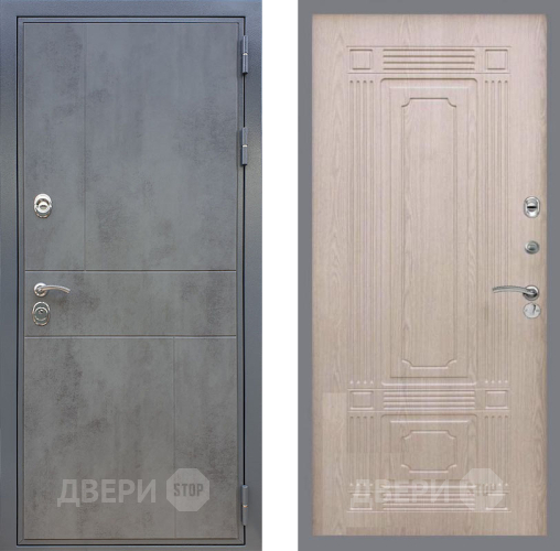 Входная металлическая Дверь Рекс (REX) ФЛ-290 FL-2 Беленый дуб в Кашире