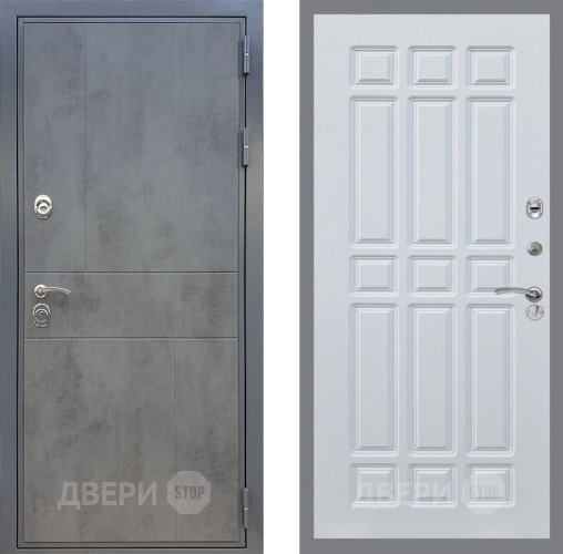 Входная металлическая Дверь Рекс (REX) ФЛ-290 FL-33 Белый ясень в Кашире
