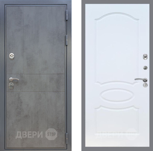 Входная металлическая Дверь Рекс (REX) ФЛ-290 FL-128 Белый ясень в Кашире
