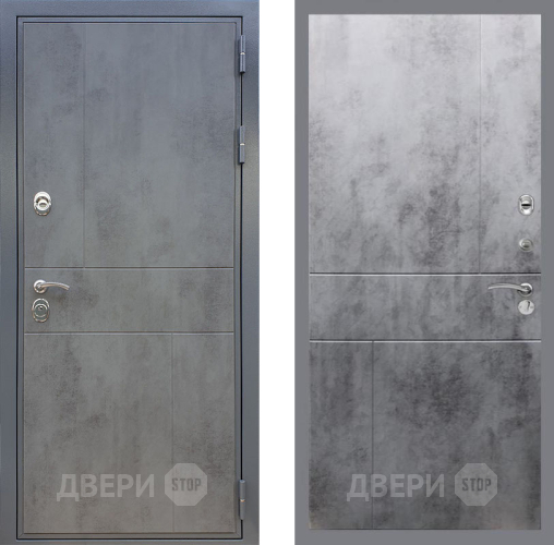 Входная металлическая Дверь Рекс (REX) ФЛ-290 FL-290 Бетон темный в Кашире