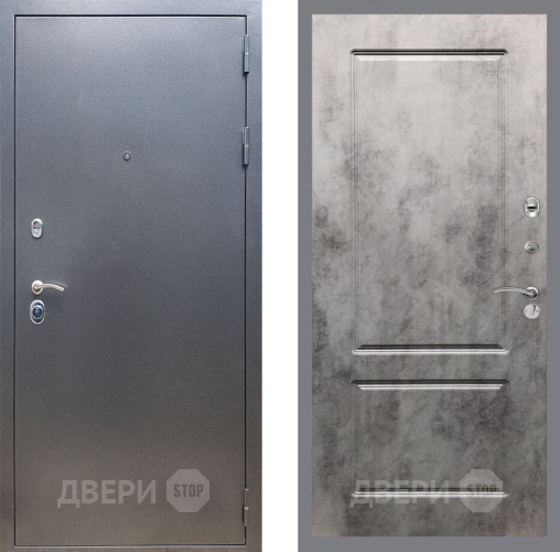 Входная металлическая Дверь Рекс (REX) 11 FL-117 Бетон темный в Кашире