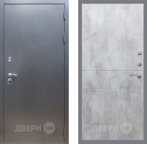 Входная металлическая Дверь Рекс (REX) 11 FL-290 Бетон светлый в Кашире