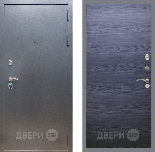Входная металлическая Дверь Рекс (REX) 11 GL Дуб тангенальный черный в Кашире