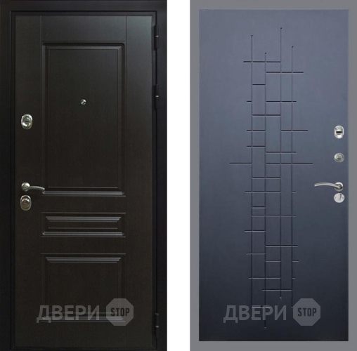 Входная металлическая Дверь Рекс (REX) Премиум-Н FL-289 Ясень черный в Кашире