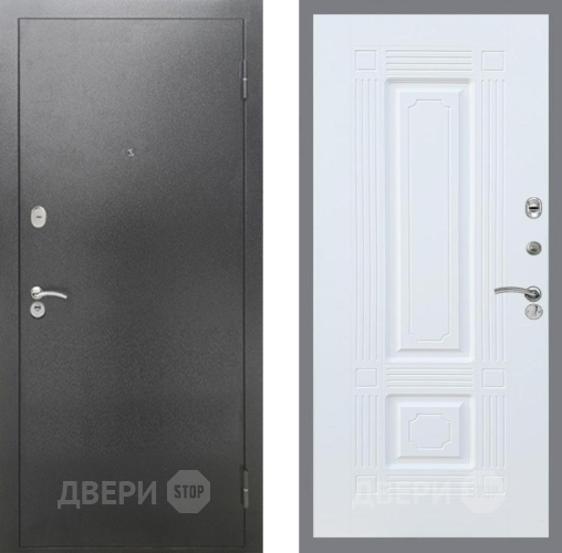 Дверь Рекс (REX) 2А Серебро Антик FL-2 Силк Сноу в Кашире