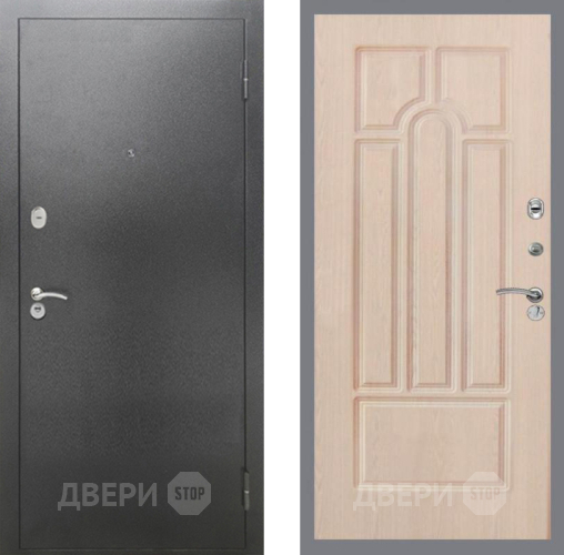Входная металлическая Дверь Рекс (REX) 2А Серебро Антик FL-58 Беленый дуб в Кашире