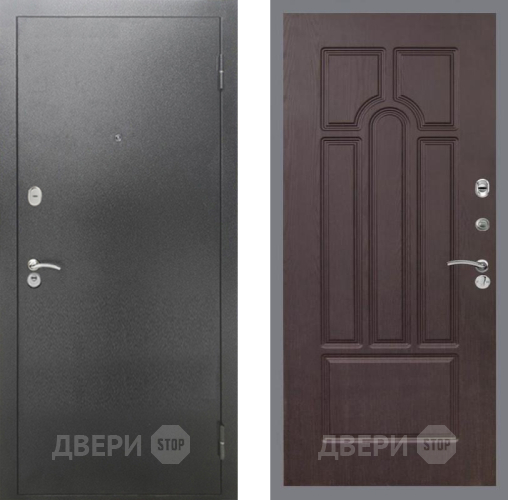 Входная металлическая Дверь Рекс (REX) 2А Серебро Антик FL-58 Венге в Кашире