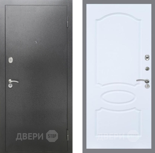 Дверь Рекс (REX) 2А Серебро Антик FL-128 Силк Сноу в Кашире
