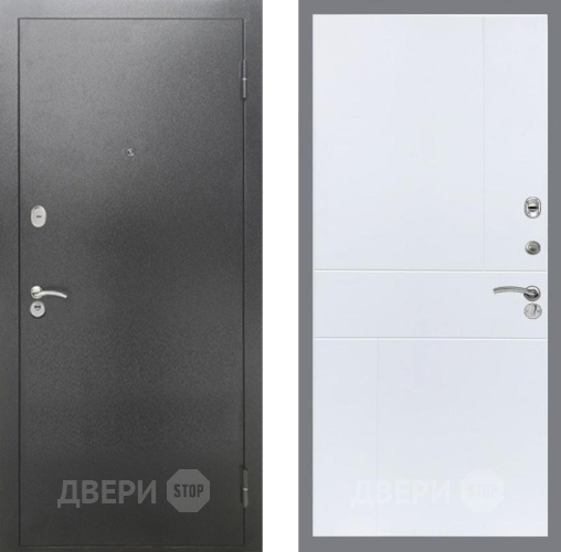Дверь Рекс (REX) 2А Серебро Антик FL-290 Силк Сноу в Кашире
