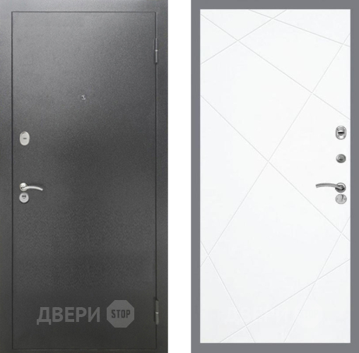 Дверь Рекс (REX) 2А Серебро Антик FL-291 Силк Сноу в Кашире
