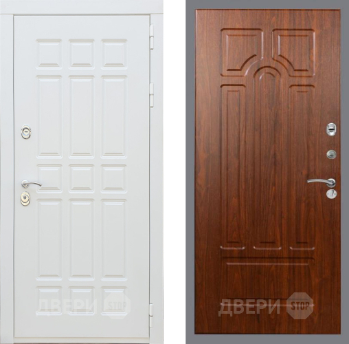 Входная металлическая Дверь Рекс (REX) 8 Силк Сноу FL-58 Морёная берёза в Кашире