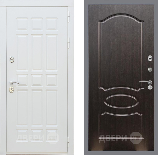 Входная металлическая Дверь Рекс (REX) 8 Силк Сноу FL-128 Венге светлый в Кашире