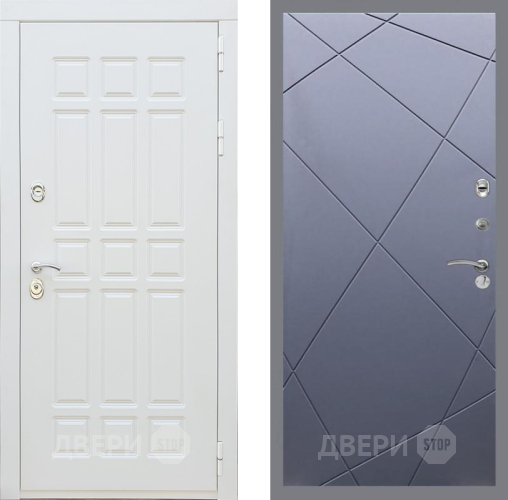 Входная металлическая Дверь Рекс (REX) 8 Силк Сноу FL-291 Силк титан в Кашире