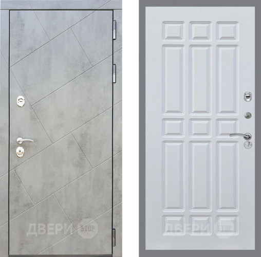 Входная металлическая Дверь Рекс (REX) 22 FL-33 Белый ясень в Кашире