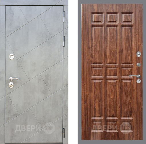 Входная металлическая Дверь Рекс (REX) 22 FL-33 орех тисненый в Кашире