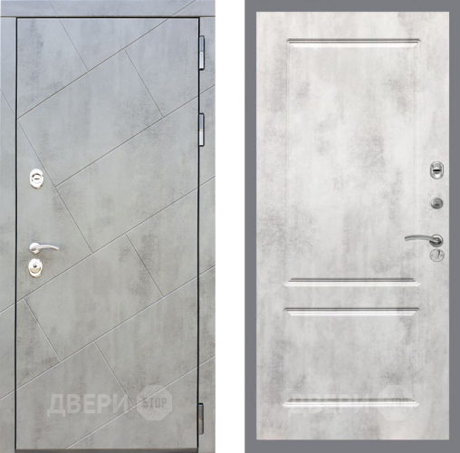 Входная металлическая Дверь Рекс (REX) 22 FL-117 Бетон светлый в Кашире