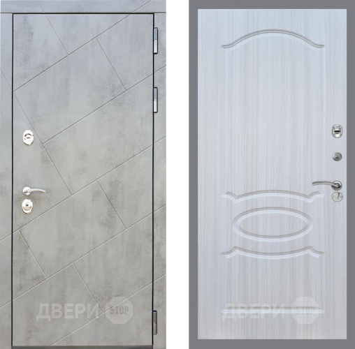 Входная металлическая Дверь Рекс (REX) 22 FL-128 Сандал белый в Кашире