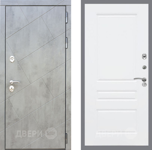 Входная металлическая Дверь Рекс (REX) 22 FL-243 Силк Сноу в Кашире