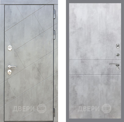 Входная металлическая Дверь Рекс (REX) 22 FL-290 Бетон светлый в Кашире