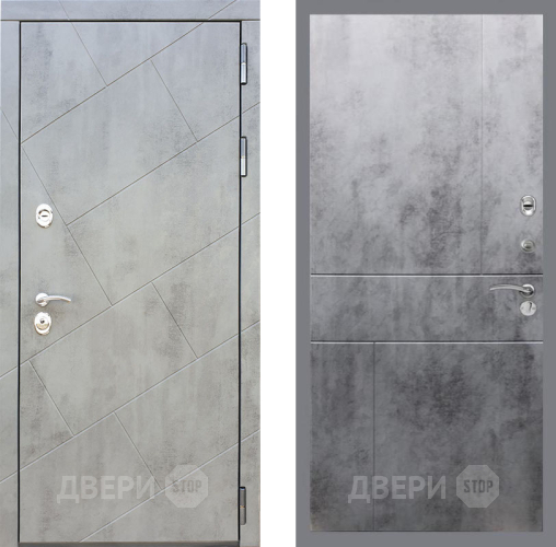 Входная металлическая Дверь Рекс (REX) 22 FL-290 Бетон темный в Кашире