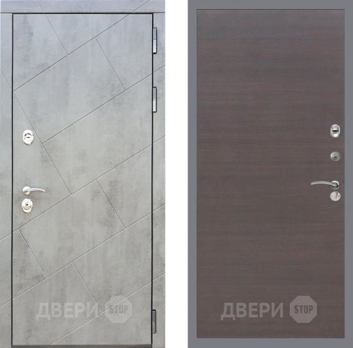 Входная металлическая Дверь Рекс (REX) 22 GL венге поперечный в Кашире