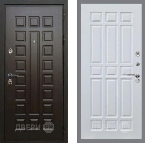 Входная металлическая Дверь Рекс (REX) Премиум 3к FL-33 Белый ясень в Кашире