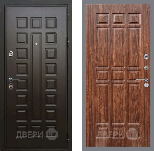 Входная металлическая Дверь Рекс (REX) Премиум 3к FL-33 орех тисненый в Кашире