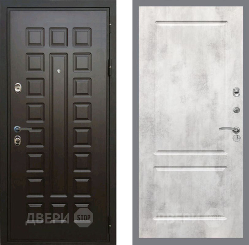 Входная металлическая Дверь Рекс (REX) Премиум 3к FL-117 Бетон светлый в Кашире