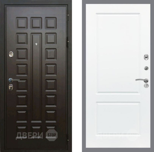 Входная металлическая Дверь Рекс (REX) Премиум 3к FL-117 Силк Сноу в Кашире