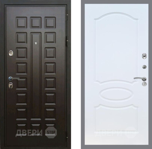 Входная металлическая Дверь Рекс (REX) Премиум 3к FL-128 Белый ясень в Кашире