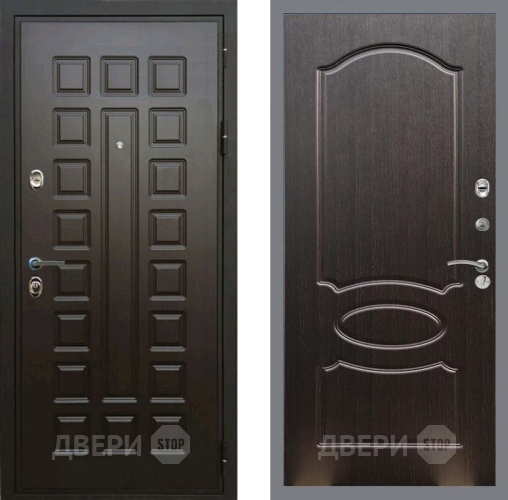 Входная металлическая Дверь Рекс (REX) Премиум 3к FL-128 Венге светлый в Кашире
