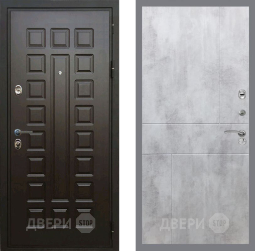 Входная металлическая Дверь Рекс (REX) Премиум 3к FL-290 Бетон светлый в Кашире