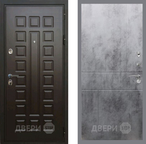 Входная металлическая Дверь Рекс (REX) Премиум 3к FL-290 Бетон темный в Кашире