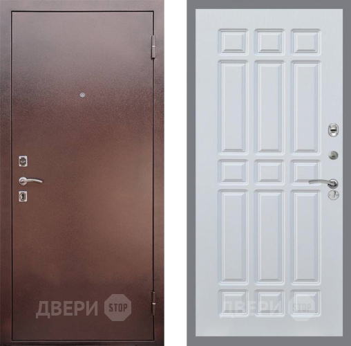 Входная металлическая Дверь Рекс (REX) 1 FL-33 Белый ясень в Кашире
