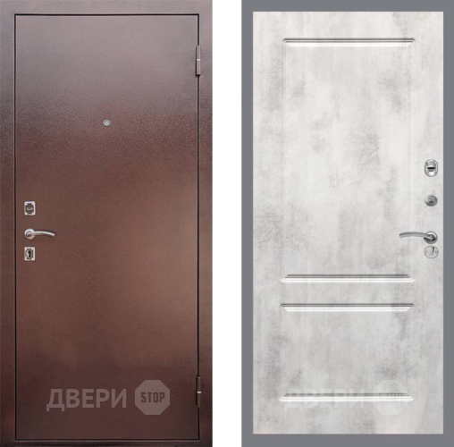 Входная металлическая Дверь Рекс (REX) 1 FL-117 Бетон светлый в Кашире