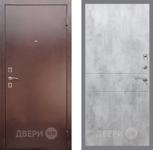 Входная металлическая Дверь Рекс (REX) 1 FL-290 Бетон светлый в Кашире
