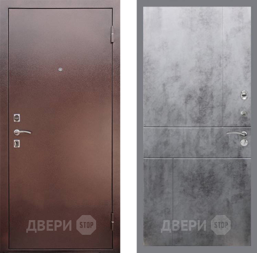Входная металлическая Дверь Рекс (REX) 1 FL-290 Бетон темный в Кашире