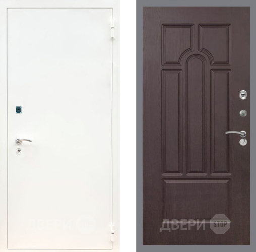 Дверь Рекс (REX) 1А Белая шагрень FL-58 Венге в Кашире