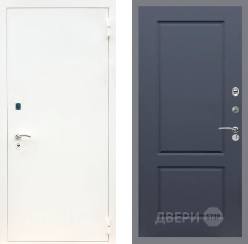 Дверь Рекс (REX) 1А Белая шагрень FL-117 Силк титан в Кашире