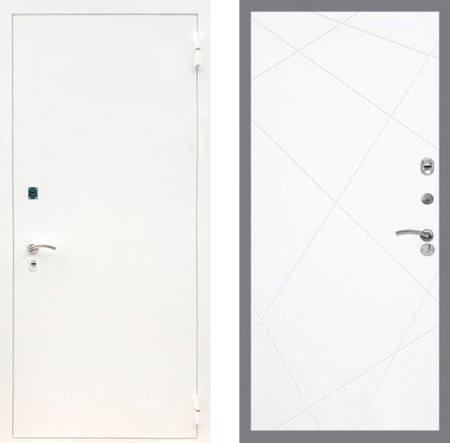 Дверь Рекс (REX) 1А Белая шагрень FL-291 Силк Сноу в Кашире
