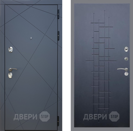 Входная металлическая Дверь Рекс (REX) 13 Силк Титан FL-289 Ясень черный в Кашире
