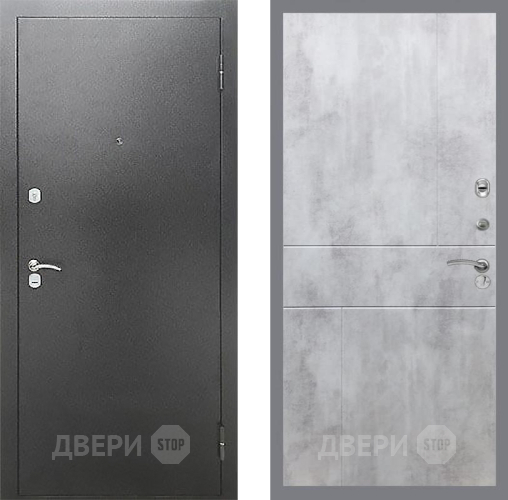 Входная металлическая Дверь Рекс (REX) Сити FL-290 Бетон светлый в Кашире