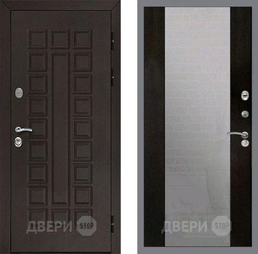 Входная металлическая Дверь Рекс (REX) Сенатор 3К СБ-16 Зеркало Венге в Кашире