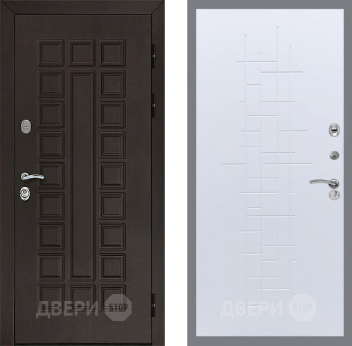 Входная металлическая Дверь Рекс (REX) Сенатор 3К FL-289 Белый ясень в Кашире