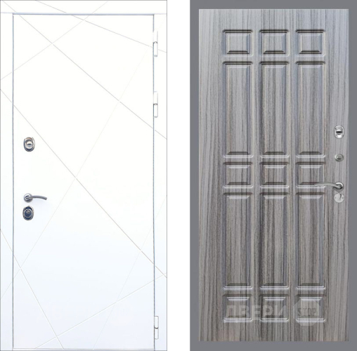 Входная металлическая Дверь Рекс (REX) 13 Силк Сноу FL-33 Сандал грей в Кашире